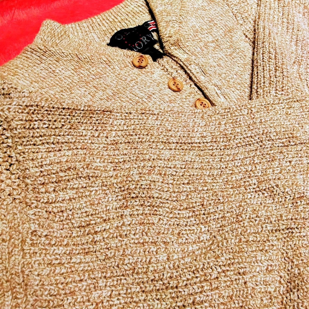 Old glory tan styling sweater